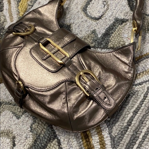💕 Jimmy choo bronze metallic leather satchel 💕 - Picture 3 of 16